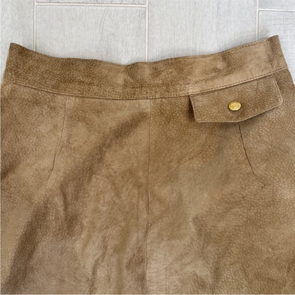 Vintage Danier High Waisted Tan Suede Pants - Picture 7 of 7